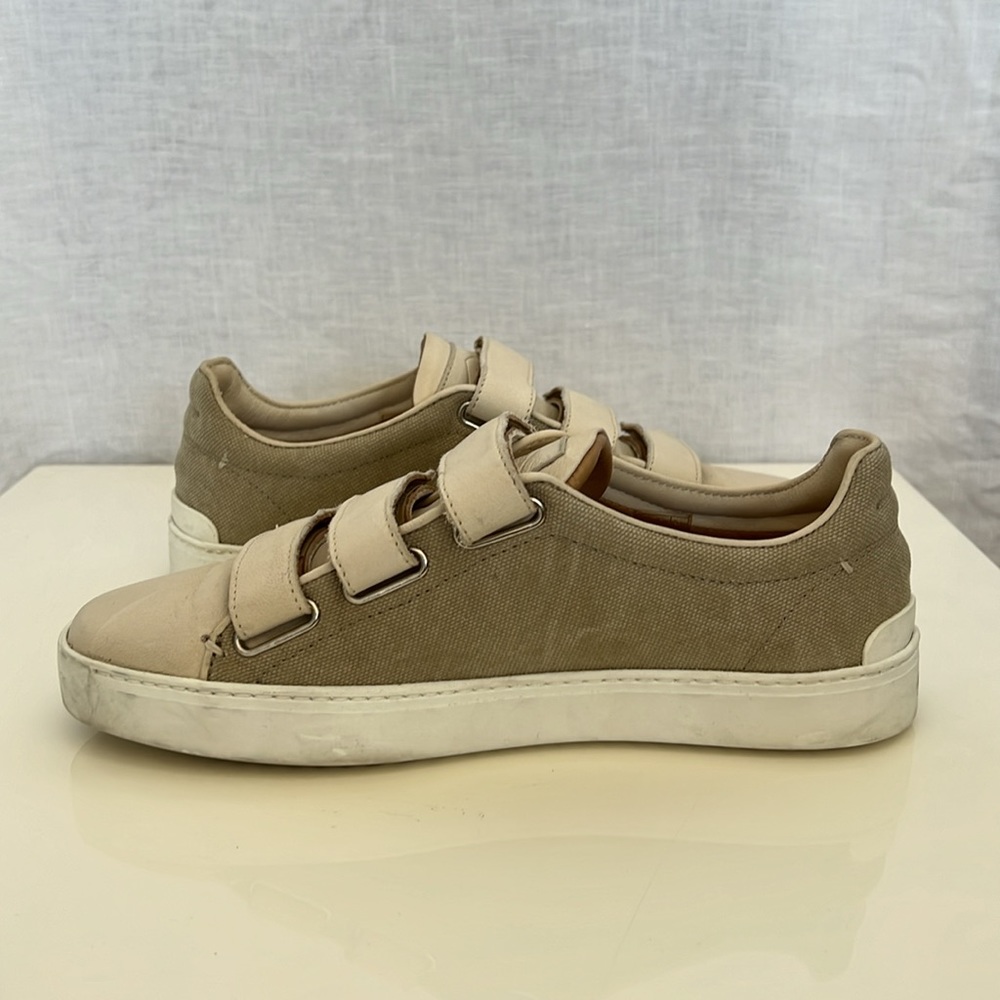 Rag & Bone Sneakers Canvas/Leather Tan/Beige 9/39 - Picture 2 of 6